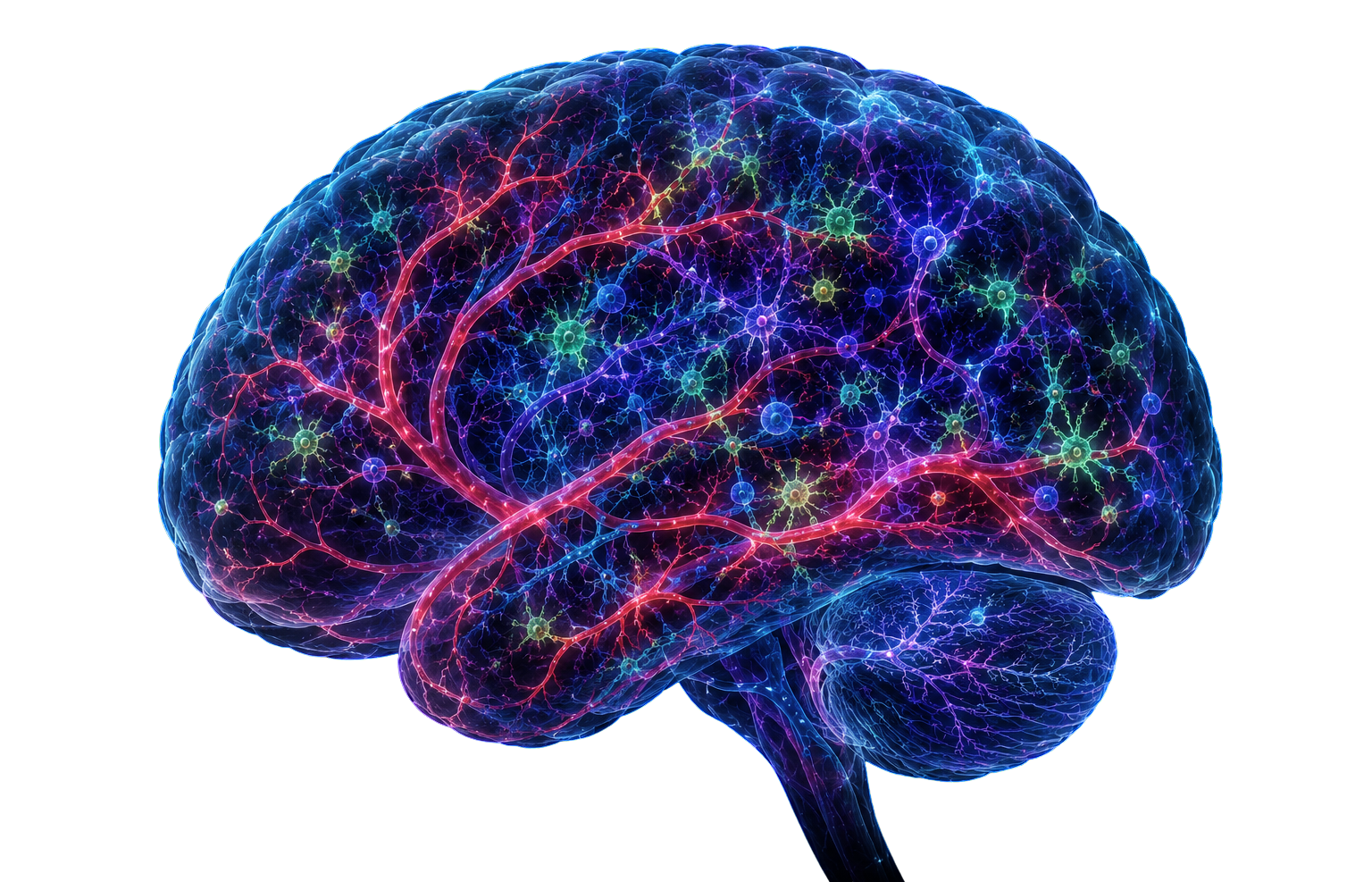 AI generated brain illustration